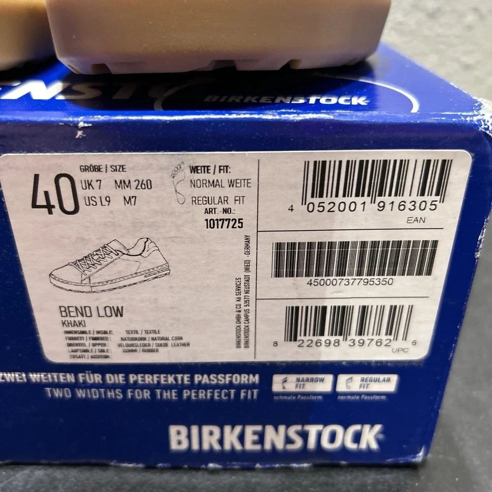 Birkenstock Bend Low Suede Khaki Green EU 44 US 11 Mens
